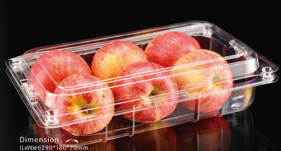 Plastic fruit packaging box HZ-64