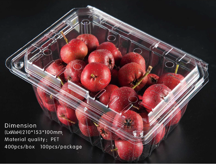 Plastic fruit packaging box HZ-950A