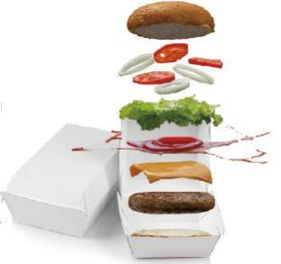 CORRUGATED BURGER BOX